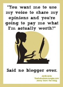 no blogger ever